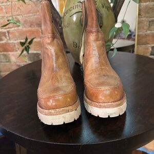 BEDSTU Donna Bootie in Tan Rustic Size 8